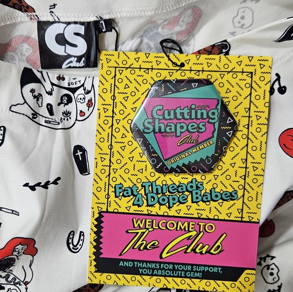 Cutting Shapes x Art Brat Comics The Send Nudes Plus Size Pin Up Style Dress NWT - Picture 9 of 10